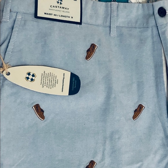 Oxford cloth Bermuda shorts with Sperry motif 40W - Picture 1 of 2